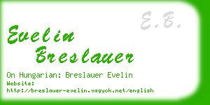 evelin breslauer business card